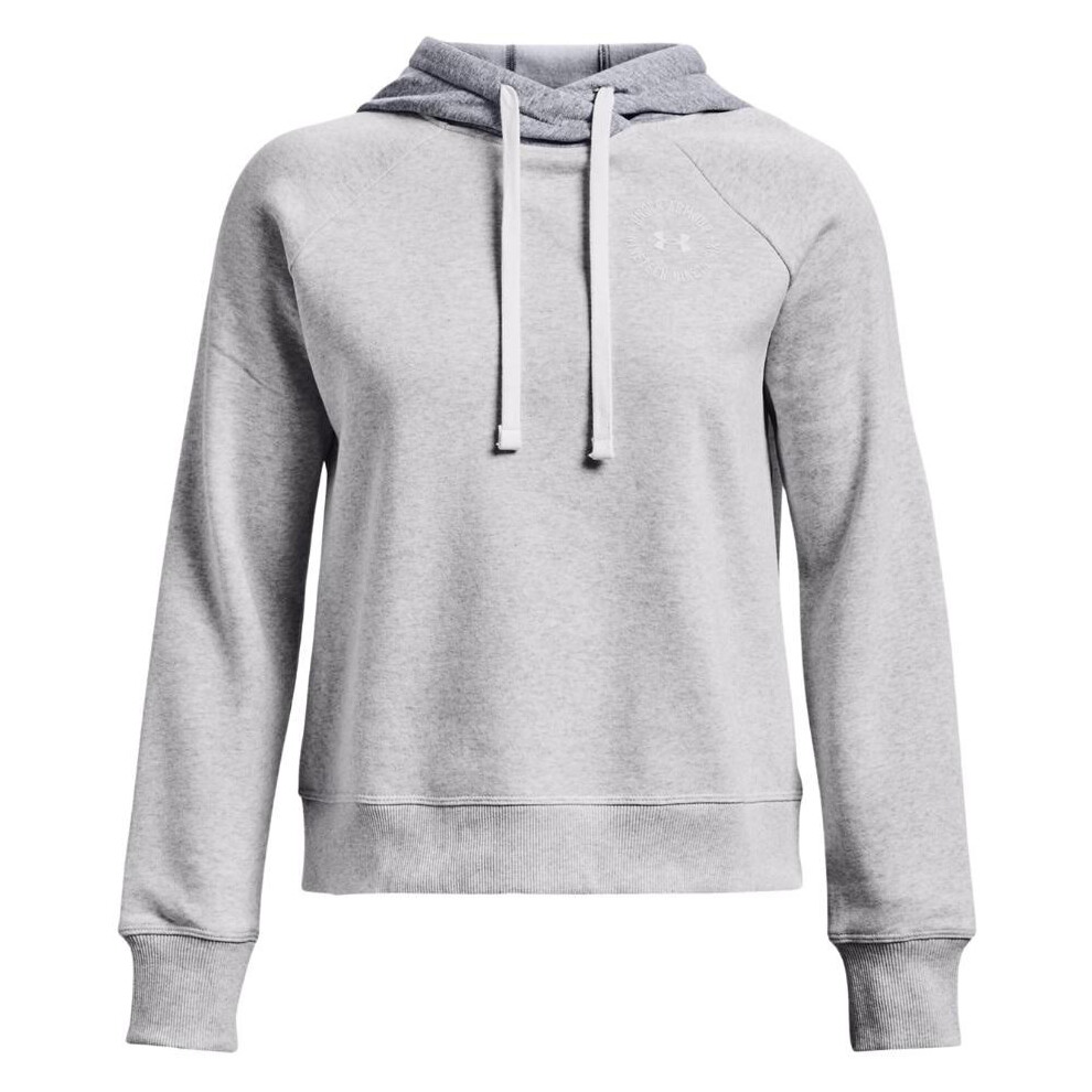 Women's Under Armour Rival Fleece CB Hoodie grey 1373031 014