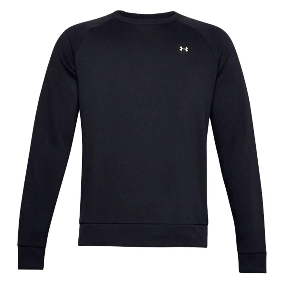 Under Armour Men's Rival Fleece Crew Sweatshirt Black 1357096 001