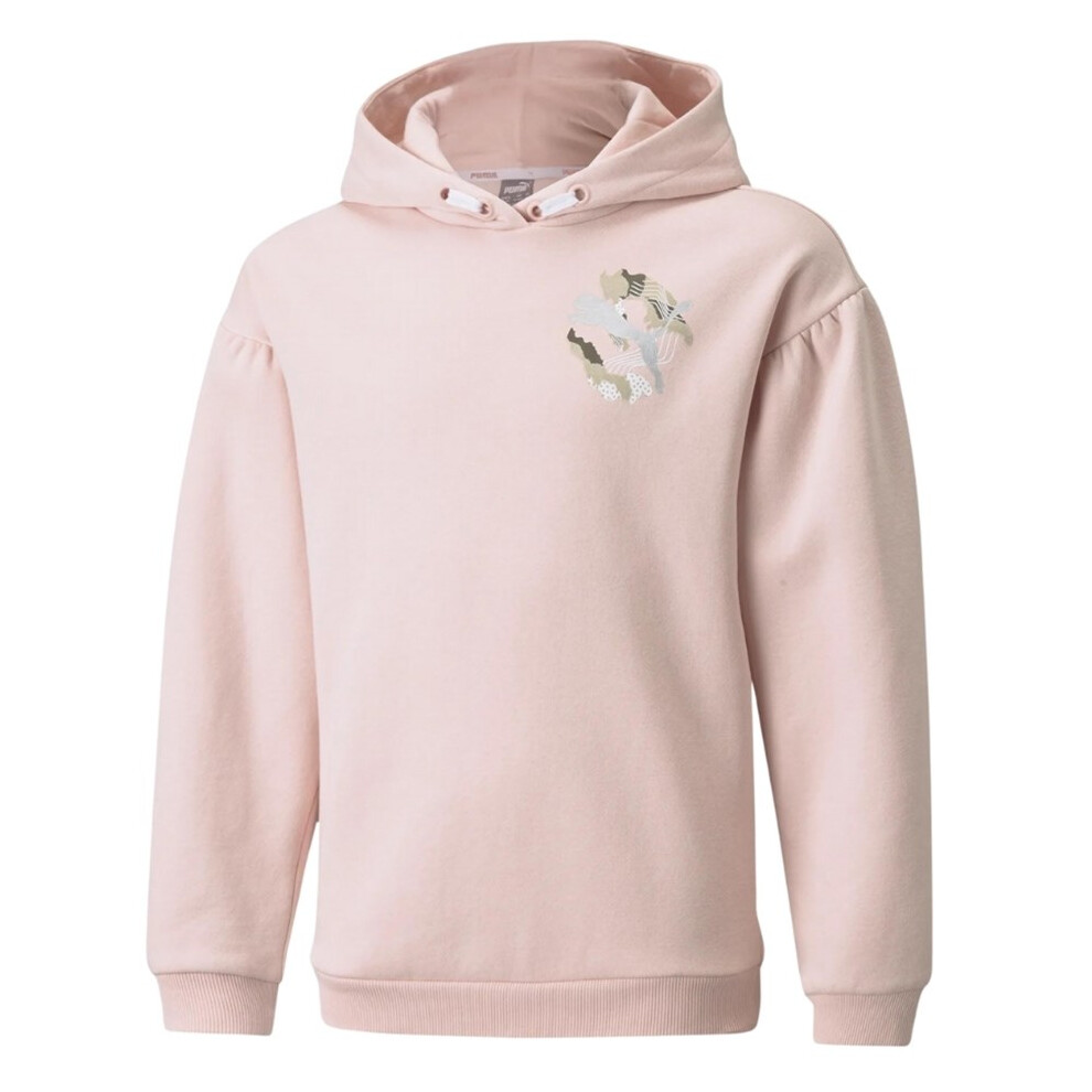 Puma Alpha Hoodie FL Sweatshirt Light Pink 589232 36 116cm