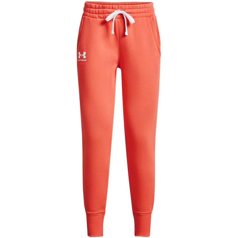 Women's Under Armour Rival Fleece Pants Orange 1356416 877