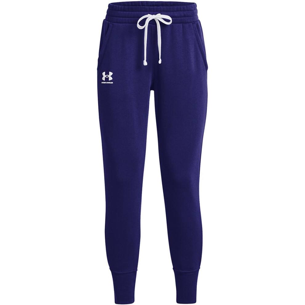 Women's Under Armour Rival Fleece trousers navy blue 1356416 468