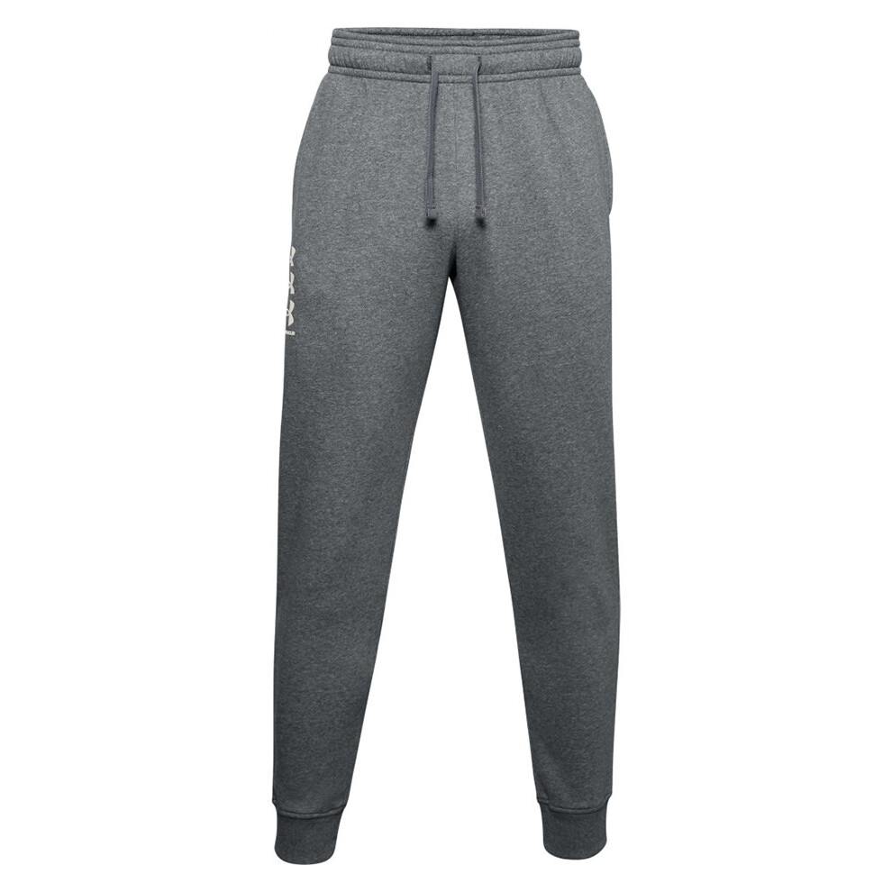 Men's Under Armour Rival Fleece 3Logo Jogger Pants Dark Grey 1357131 012