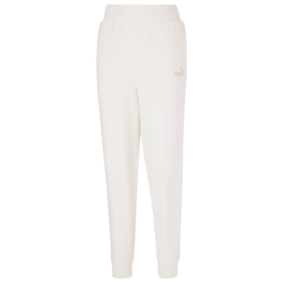 Puma ESS+ Embroidery High-Waist Pants FL Women's Pants Cream 670007 99