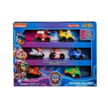 Paw Patrol - Super Patrulla La Película - Set de 7 Vehículos PUP Squad Juguete