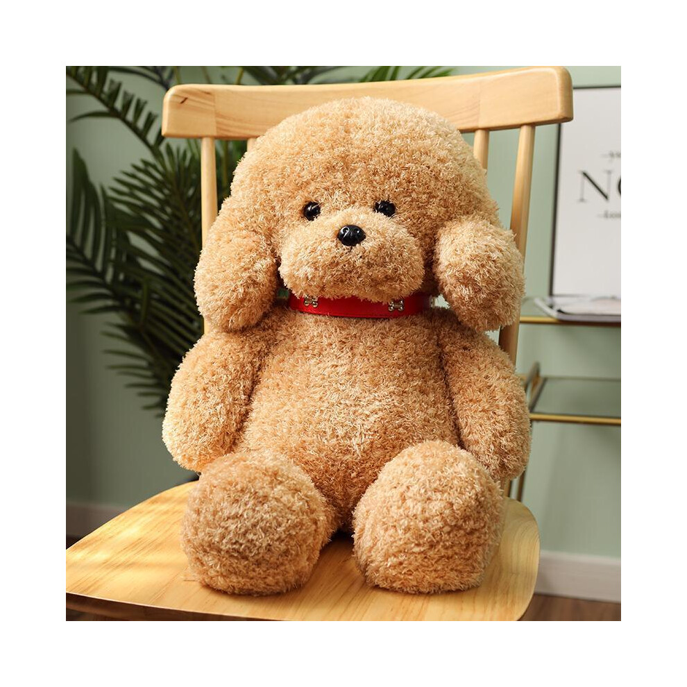 Veishet (, 25Cm/9.84In) Poodle Dog Plush Toys Pillow Room Decoration Ornament Children Gifts Pp Cotton Beige