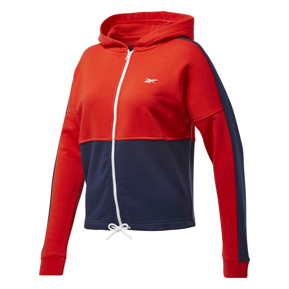 Reebok Te Linear Logo Ft Women's Sweatshirt red-navy blue FT0901 M