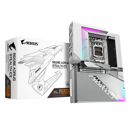 Gigabyte AORUS B650E STEALTH ICE - motherboard - ATX - Socket AM5 - AMD B650