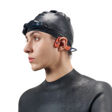 SHOKZ OpenSwim Pro Headset Draadloze Nekband Sport Bluetooth Zwart, Rood