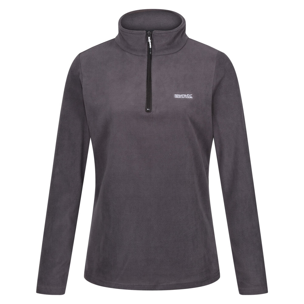 (12, Seal Grey) Regatta Great Outdoors Womens/Ladies Sweetheart 1/4 Zip Fleece Top