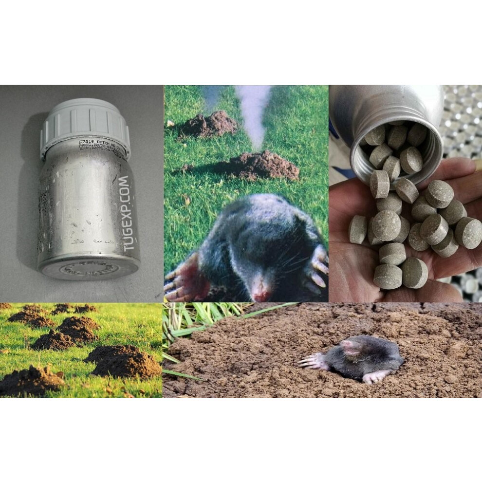 Arvallins Smoke Gas Stop Mole Repellent for Hole Tunnels 30 Tablets-image-OPC-PCPWGPK-NEW