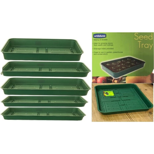 Garden Haven Seed Tray Propagator Base 38cm x 24cm, 5 Pack
