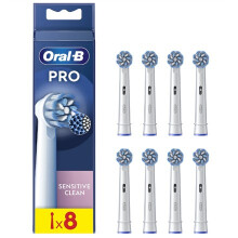 Elektrische Zahnbürstenköpfe - ORAL-B - EB60-8 Clean&Care Sensitive Clean - Weiß - 8 Stück - Ausgenommen Pulsonic/iO