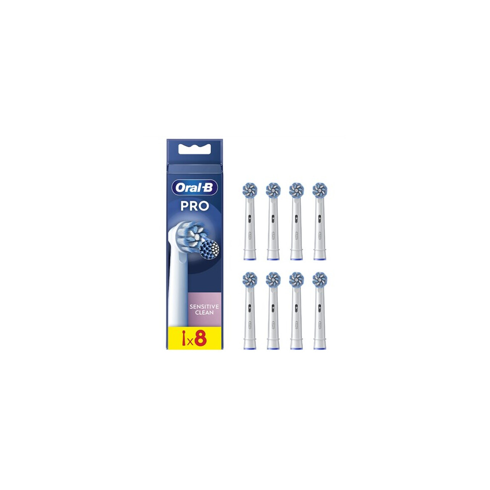 Oral-B | Replaceable toothbrush heads | EB60X-8 Sensitive Clean Pro | Heads | For adults | Number of brush heads include