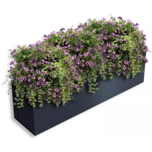 DWD Hanging Flower Planter Box - Galvanised Steel 1