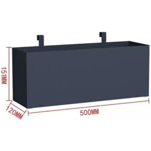 DWD Hanging Flower Planter Box - Galvanised Steel 2