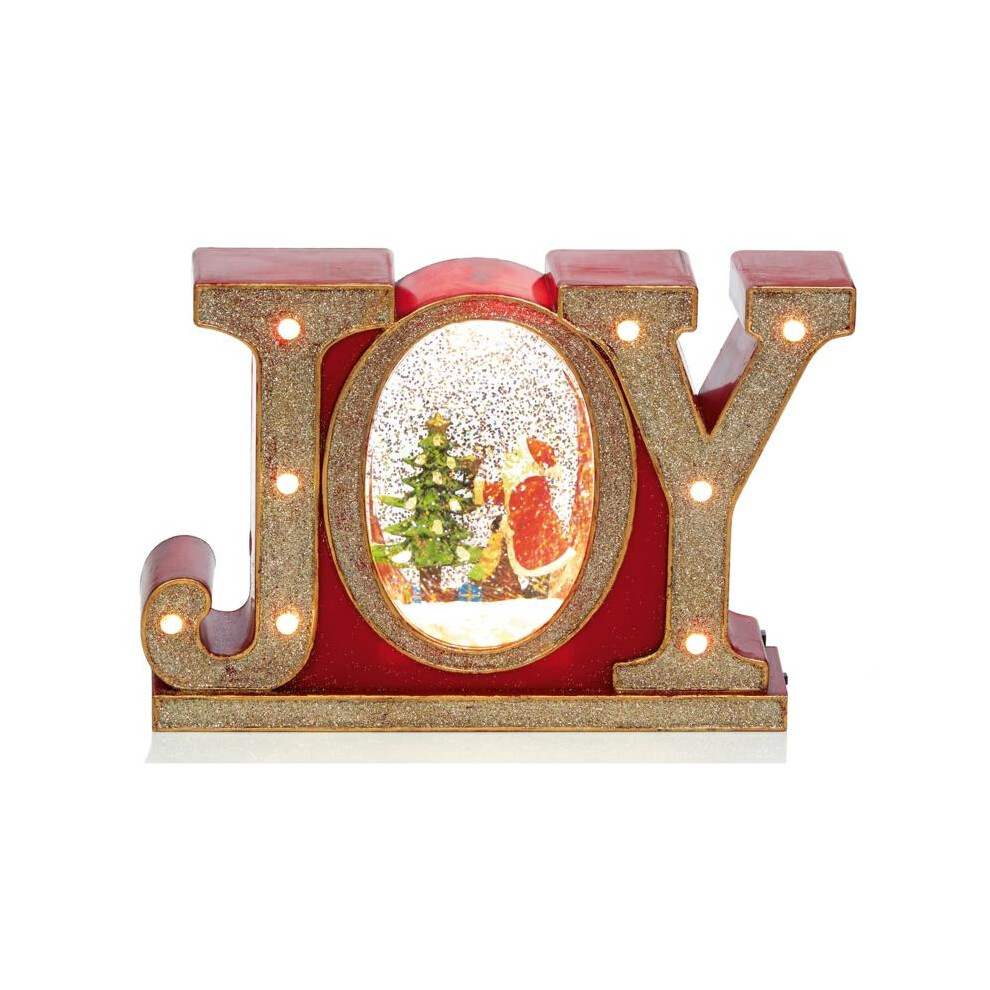 Premier Joy Glitter Christmas Water Spinner