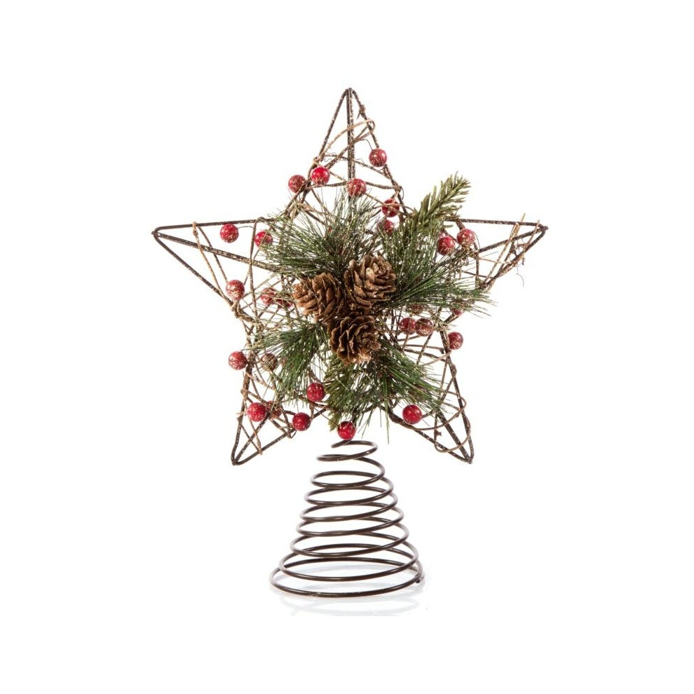 Premier Woodland Star Christmas Tree Topper