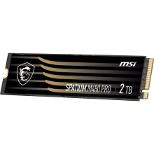 SSD-schijf - MSI - Spatium M480 Pro - 2 To - PCIe 4.0 NVMe - 7400 Mo/s lezing, 7000 Mo/s schrijven