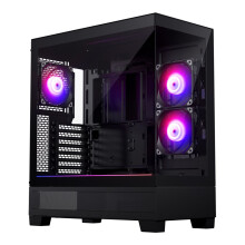 Phanteks XT View Tempered Glass Vensters, D-RGB - zwart Gaming behuizing, Behuizing, Zwarte PC behuizing