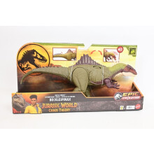 Mattel Jurassic World Chaos Theory Battle Roarin Becklespinax Dinosaur Action Figure Toy Rampage Head Strike Chomp Roars & Snarls Extending S