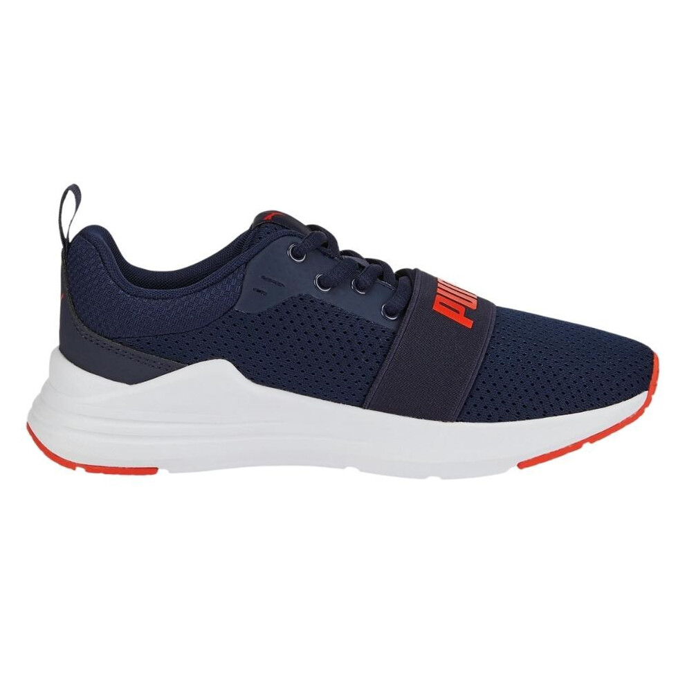 Puma Wired Run Jr Kids' Shoes Navy Blue 374214 21 39