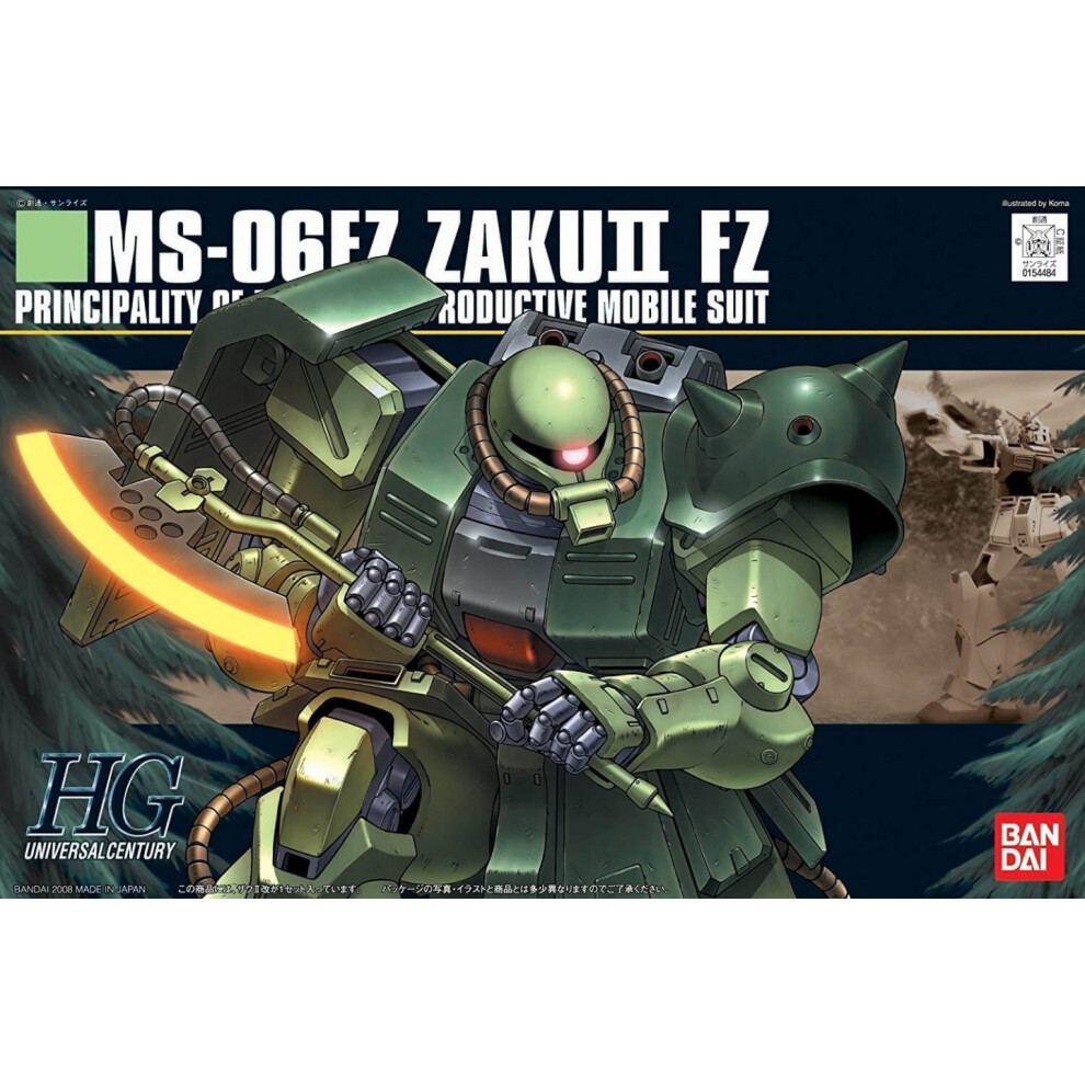 Bandai Hguc 1/144 Ms-06Fz Zaku Ii Fz Gunpla Model Kit