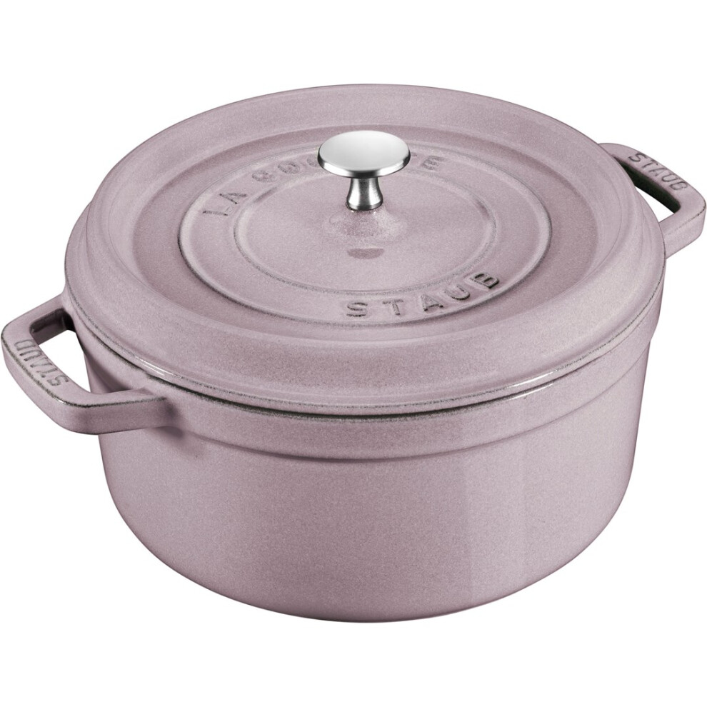 Staub Round Cast Iron Pot - 3.8 ltr, Cherry Blossom