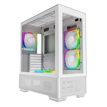PC-behuizing - MONTECH - Sky Two - ATX - Wit - Ddoorzichtig - RGB