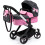 Bayer Doll pram BAYER Design 17060AA Xeo deep Black, Pink 1