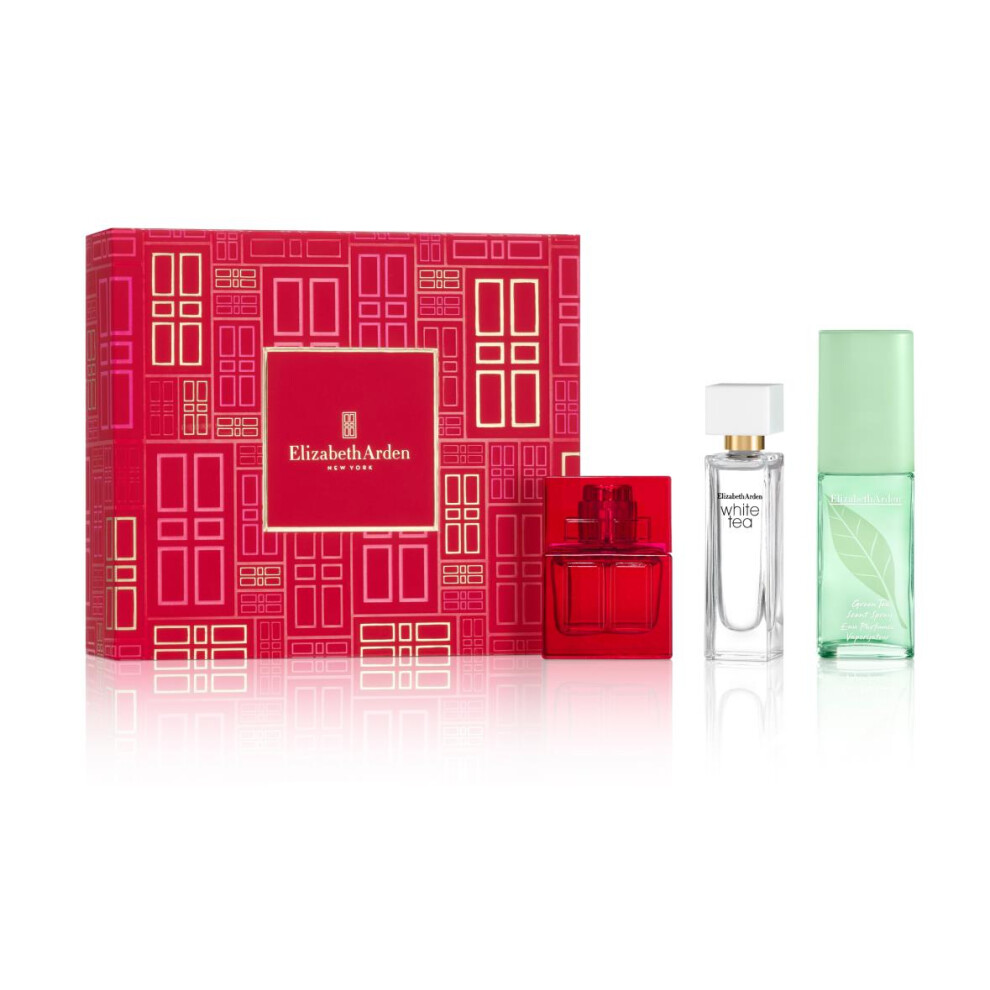 Elizabeth Arden Prestige Coffret- Red Door 10ml EDT; White Tea 10ml EDT & 15ml Green Tea EDT