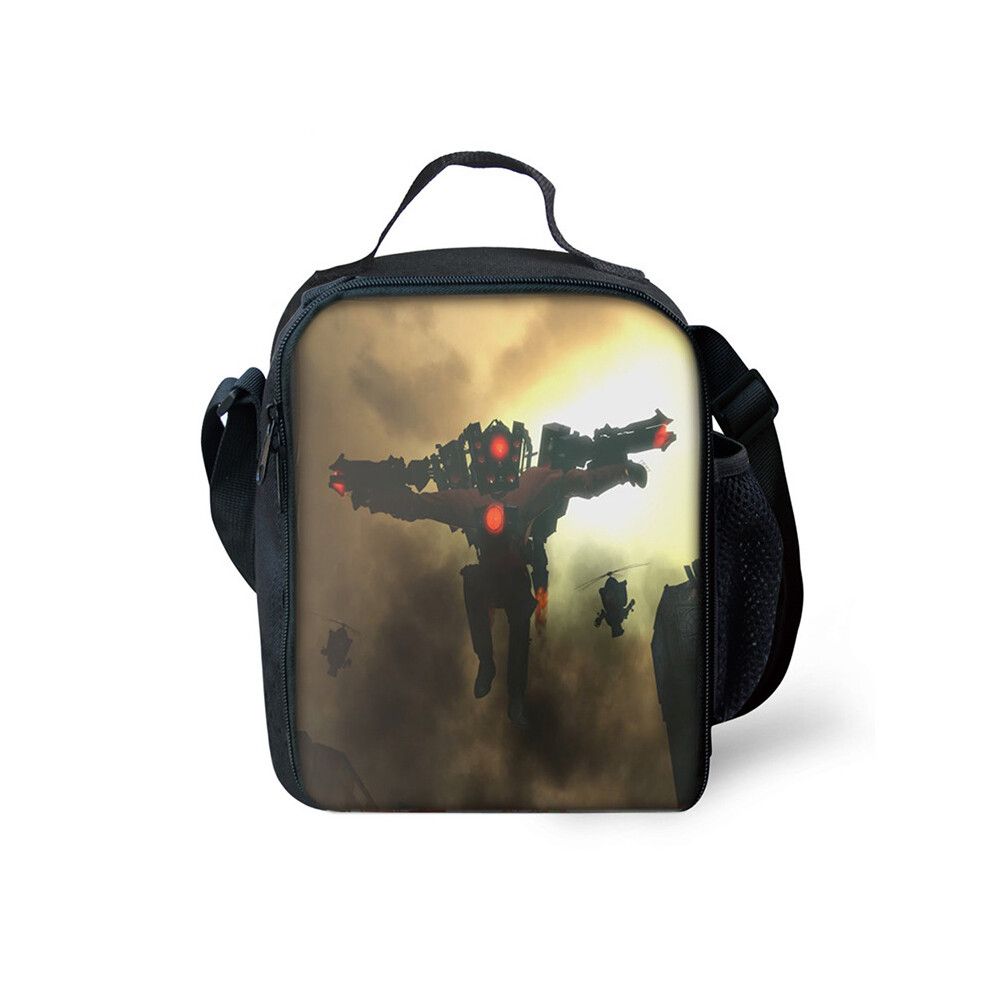 Xcsgsra (Style 16) Skibidi Toilet Lunch Bag Insulat Student Lunchbox
