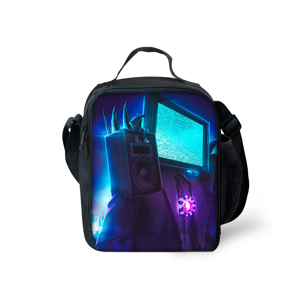 Xcsgsra (Style 04) Skibidi Toilet Lunch Bag Insulat Student Lunchbox