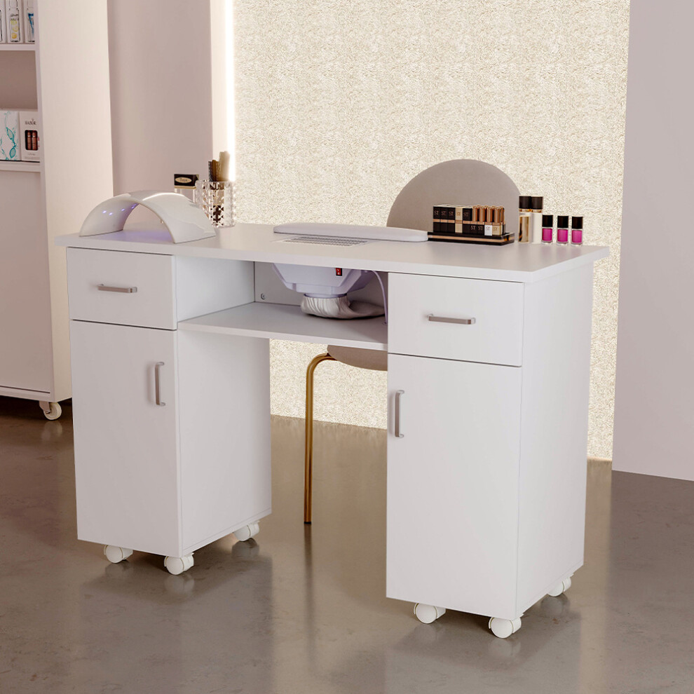 Manicure Table Beauty Salon Tattoo Desk with Electric Dust Extractor