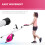 SPORTNOW SPORTNOW Folding Exercise Bike with Heart-Rate Sensor for Home Use, Pink/White 5