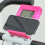 SPORTNOW SPORTNOW Folding Exercise Bike with Heart-Rate Sensor for Home Use, Pink/White 7