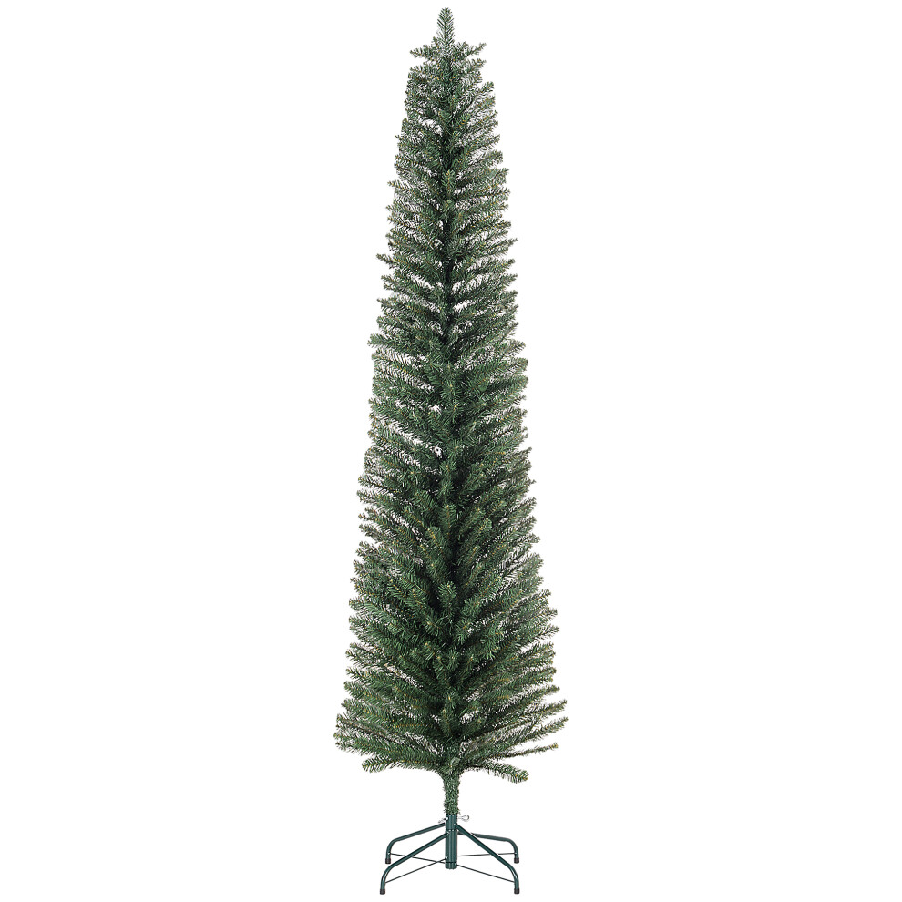 HOMCOM 7 Foot Artificial Pencil Christmas Tree With Branches, Green