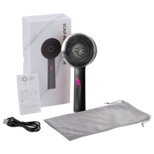 (black) Electric Massage Comb Red Light Vibration Head Comb Oil Applicator Nourishing Scalp Brush Hair Growth Anti Loss Care