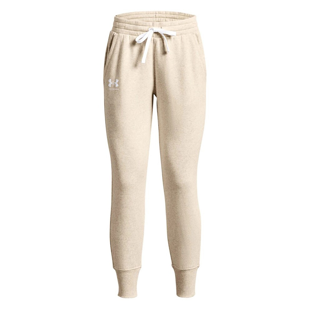 Women's Under Armour Rival Fleece Pants Cream 1356416 783