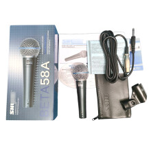 For Shure BETA58A Supercardioid Dynamic Microphone Vocal Microphone Wired Mic