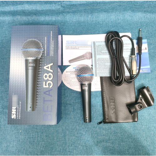 For Shure BETA58A Supercardioid Dynamic Microphone Vocal Microphone Wired Mic 1