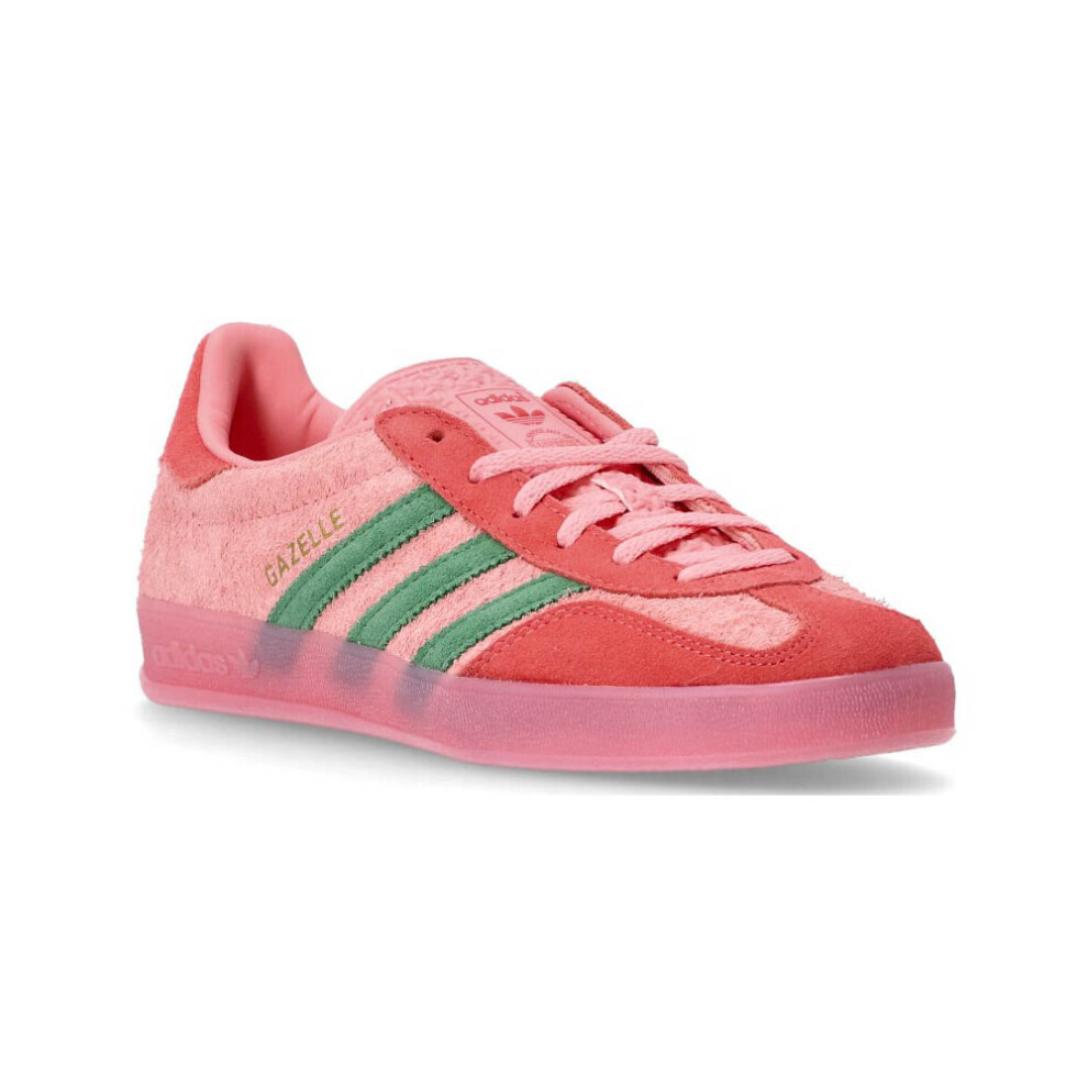 (UK4.5/EU37/23CM) adidas Gazelle Indoor 'Pink Spark Preloved Green' IG6782 Women's Shoes