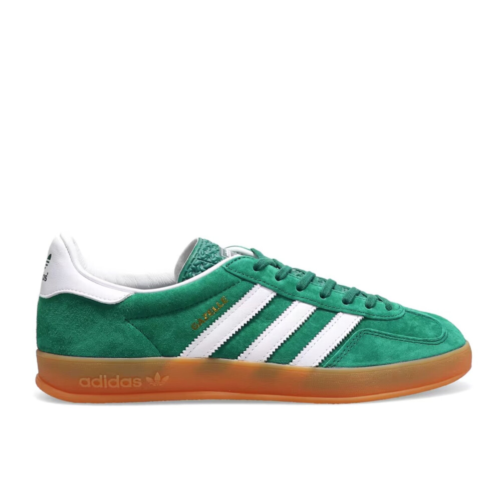 (UK7.5/EU41/26CM) Adidas Gazelle Indoor 'Collegiate Green Gum' IG1596 Men's Women Shoes