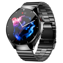 (Black Steel) Business Smart Watch Men Bluetooth Calling Oxygen Glucose Blood Pressure Monitor Health Sport Watch