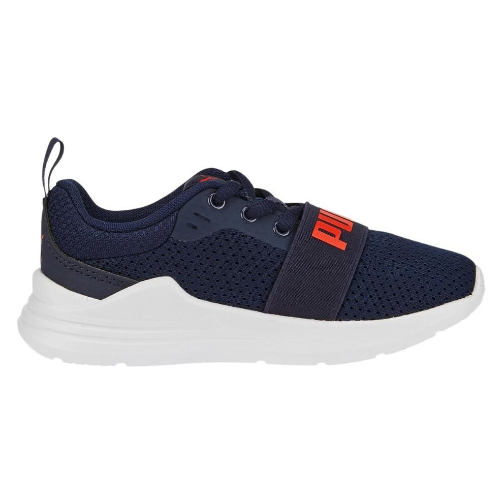 Puma Wired Run PS Kids' Shoes Navy Blue 374216 21 31