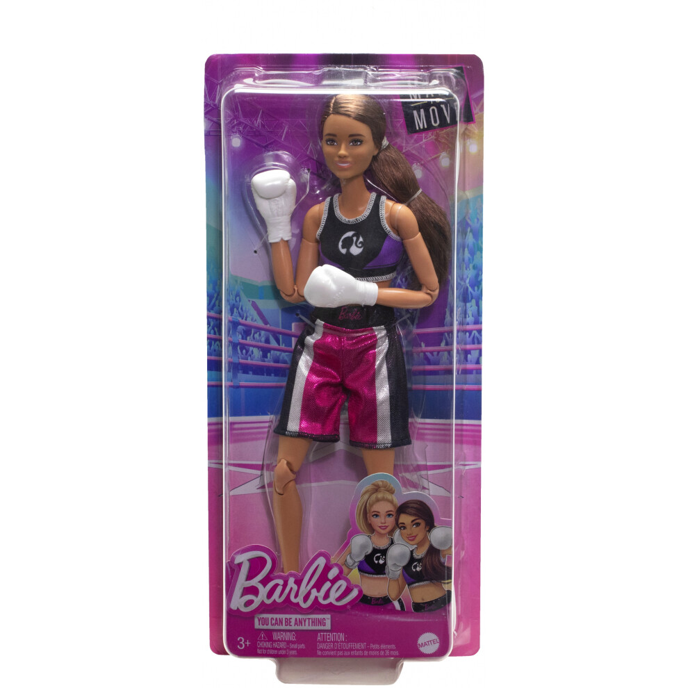 Barbie Made to Move Brunette Boxer Careers Fashion Doll