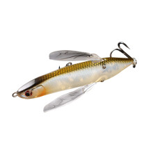 (Style A) Artificial Lure Floating Bionic Fishing Lures Fishing Tackle (Coffee)