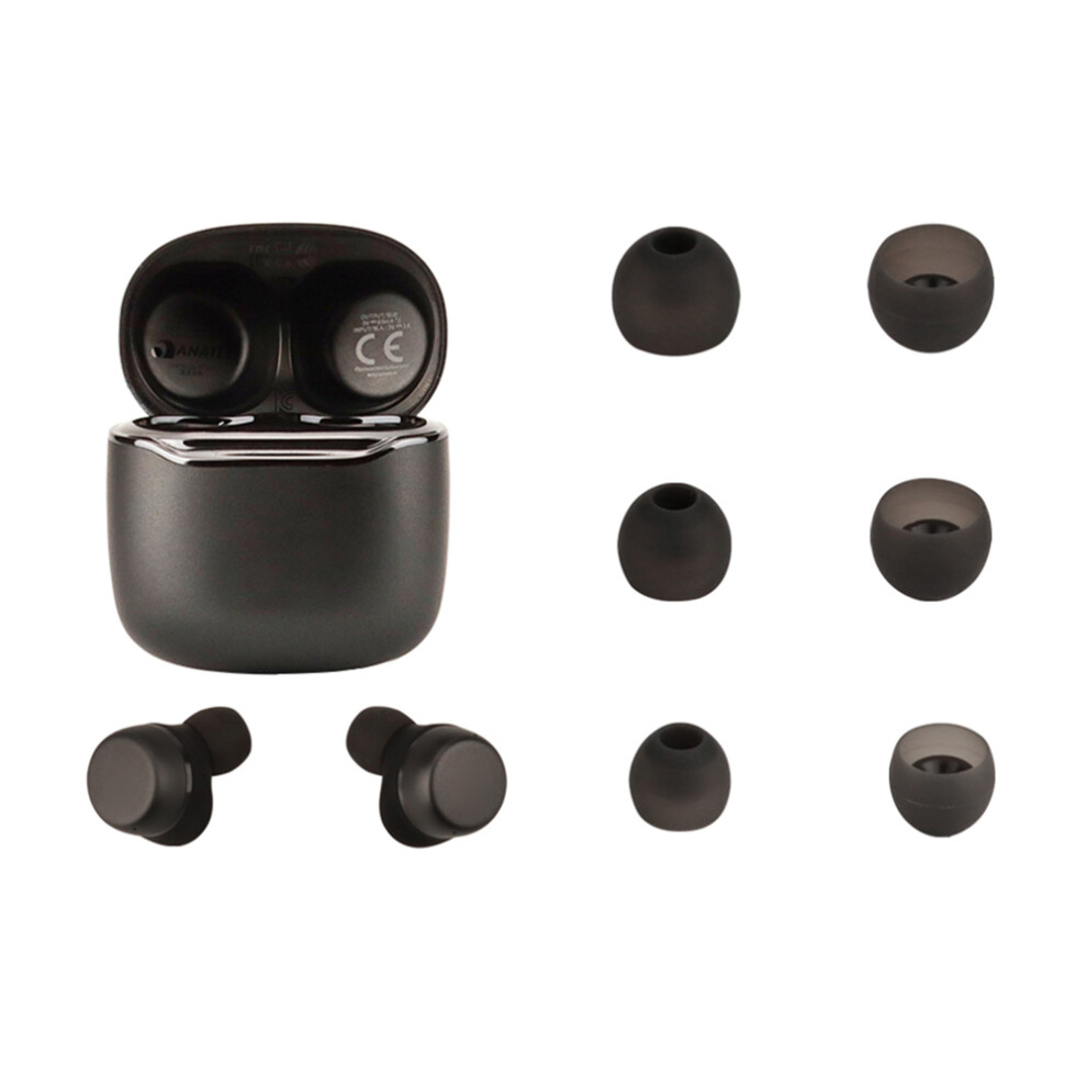 Silicone Ear Tips Waterproof Earphone Replacement Earplugs For Tour Pro+ Black 9417278163640