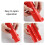 (Red) Sushi Maker Mold Cylindrical Sushi Roller Mold Beginner Sushi Kit (White) 5