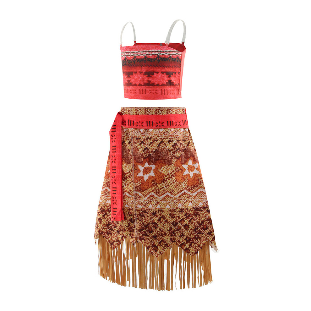 Goplushtoy (100Cm) Moana Dresses Girls Kids Cosplay Costume Vaiana Princess Dress Children Carnival Party Fancy Dress Hawaiian Adult Disney Costume Not,Specified