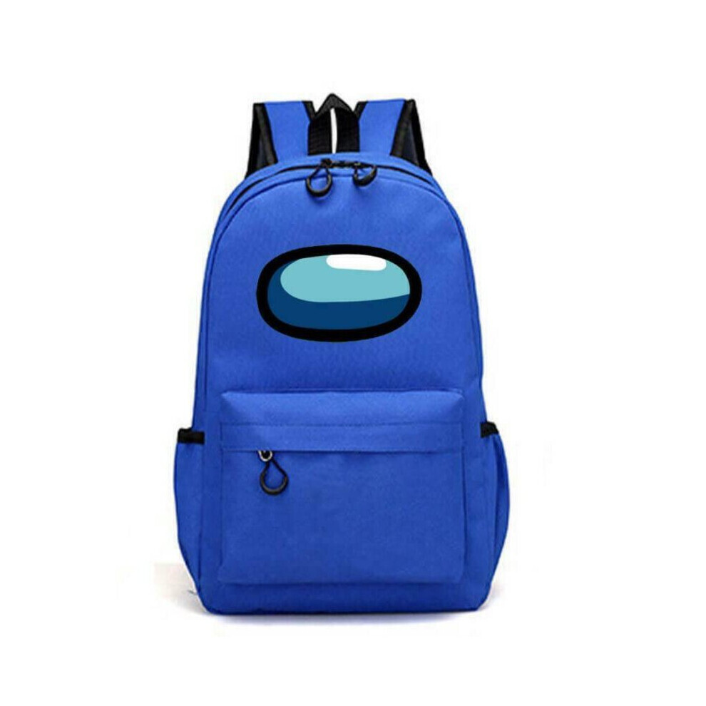 (Blue) Among Us Shoulder Backpack School Bag Rucksack